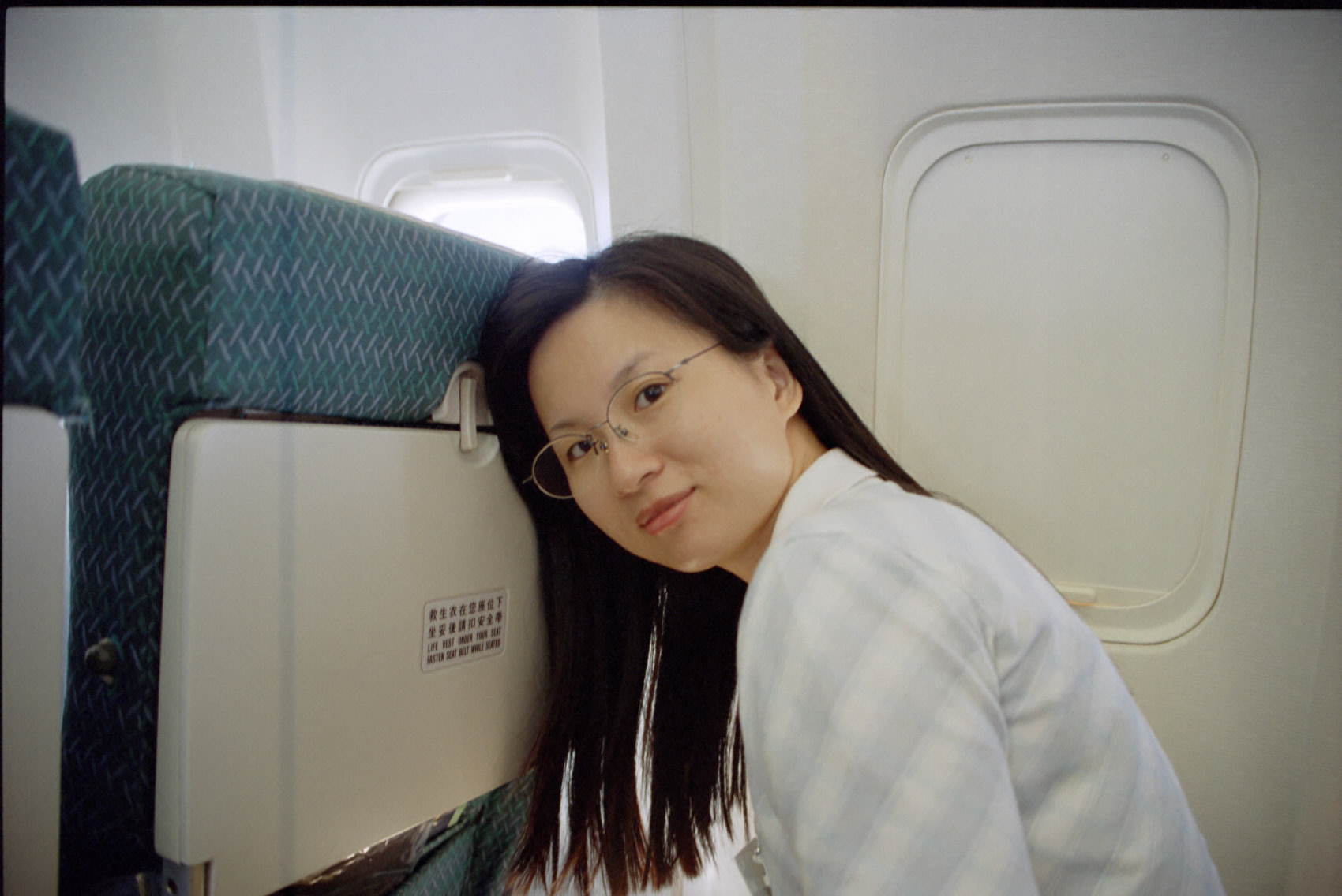 在機上